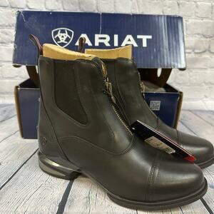 Women's Ariat Heritage IV Zip Paddock Boots NIB Black Women’s Size 8